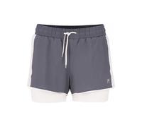 Fila Elea Shorts Femmes - bleu gris, blanc cassé