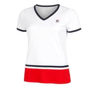 Fila Elisabeth T-shirt Femmes-Blanc,Rouge