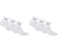 FILA F9303, Chaussettes Mixte Adulte - Blanc - 35-38 (Lot de 2)