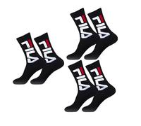 Fila F9598 Chaussettes Unisexe, 6 pièces 200 noir, 43-46