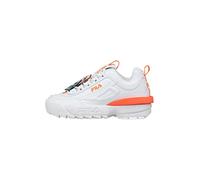 FILA Femme Disruptor Flower WMN Basket, White-Fiery Coral, 38 EU