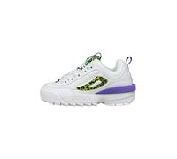 FILA Femme Disruptor T WMN Basket, White-Electric Purple, 37 EU Étroit