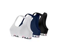 Fila Soutien-Gorge Sport, Brassière Femme, Running, Training (Lot de 3), Multicolore, S