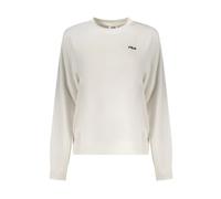 Fila, Femme, Sweatshirts et sweats à capuche, Blanc, Taille: 36 FR SweaT-shirt en coton avec ourlet et poignets côtelés