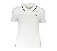 Fila, Femme, Tops, Blanc, Taille: 36 FR Polo Blanche avec Détails Contrastants