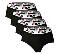 Fila Femmes Hipster - 4er Paquet Slip, Logo-Bund, Coton Stretch, Unicolore