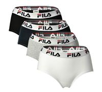 Fila Femmes Hipster - 4er Paquet Slip, Logo-Bund, Coton Stretch, Unicolore