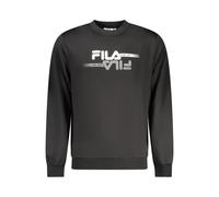 Fila - Fila Black Polyester Men SweaT-shirt - Homme - Sweatshirts et sweats à capuche - Noir - Taille: 2XL