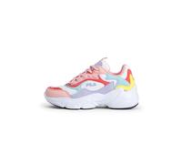 FILA Fille Collene CB Kids, Blanc Poudré Rose, 35 EU