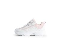 FILA Fille Strada Logo Kids, Blanc Mauve Craie, 35 EU