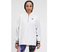 FILA Half Zip Crinkle Nylon Top With Contrast Inserts White/black Taille: XS | Vestes de sport Outlet | Unisex | Blanche