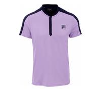 Fila Henley Taavi T-shirt Hommes - lilas, bleu foncé L