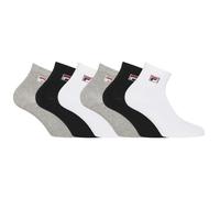 FILA Homme Fi/1/Qtx6/F9303 Chaussettes, Blanc/Noir/Gris Clair, 39-42 EU