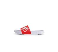 FILA Homme Morro Bay Lugo Sandales Claquettes, Rouge et Blanc, 43 EU