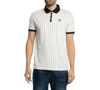 Fila Homme Polo BB1 Classic Vintage À Rayures, Gardenia/Black, 3XL