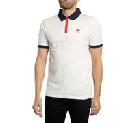 FILA Homme Polo Panatta 2, Gardenia/Navy/Red, XL
