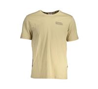Fila, Homme, Tops, Beige, Taille: S T-shirt en coton beige avec logo imprimé