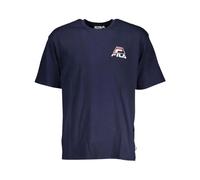 Fila, Homme, Tops, Bleu, Taille: L Liberec Logo Tee - T-shirt en Coton Bleu