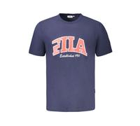 Fila, Homme, Tops, Bleu, Taille: S T-shirt Homme en Coton Bleu avec Graphique