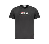 Fila, Homme, Tops, Noir, Taille: S T-shirt Urbain en Coton Noir