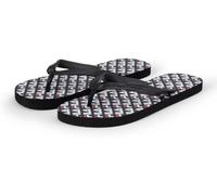 FILA Homme Troy Logo Slipper Tongues, Black-White Red, 41 EU