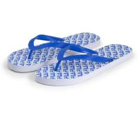 Fila Homme Troy Logo Slipper Tongues, White Palace Blue, 41 EU