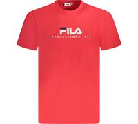 FILA HOMMES T-shirt à manches courtes ROUGE : Couleur - Rouge, Taille - S Taille : S Couleur : Rouge