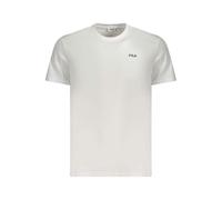FILA Laas Regular Tee T-Shirt, Blanc éclatant, M Hommes