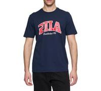 FILA Lanaken Regular Graphic Tee Black Iris Taille: XS | T-shirts avec imprimés Outlet | Homme | Le Noir