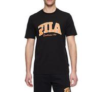 FILA Lanaken Regular Graphic Tee Black Taille: S | T-shirts avec imprimés Outlet | Homme | Le Noir