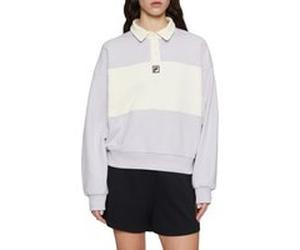 FILA Langogne Oversized Cropped Polo Sweat Thistle-antique White Taille: S | Pulls Outlet | Femme | Blanche
