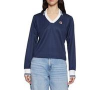 FILA Lawe Longsleeve Polo Black Iris Taille: L | Manches longues Outlet | Femme | Le Noir