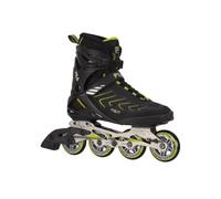 FILA Legacy Pro 80 Rollers en ligne pour homme 80 mm Roues 82A | Roulements ABEC-5 - Technologie Air Flow Ventilated - Couleur : noir/vert citron