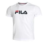Fila Logo T-shirt Hommes-Blanc,Bleu Foncé S