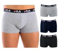 FILA Lot de 3 Boxers pour Homme élastique - Disponible en différentes Couleurs - Boxer pour Homme en Coton, 3 pièces Assorties, S