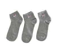 FILA Lot de 3 Paires de Chaussettes Courtes avec Fil F9303 (Gris, 43/46)