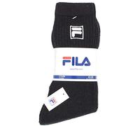 FILA Lot de 3 paires de chaussettes de tennis Noir Taille 35-38