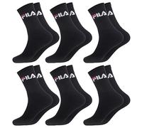 FILA Lot de 6 Paires de Chaussettes Sport Courtes et Longues (39-42, TEN95 Noir)