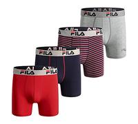 Fila Men's 4-Pack 95% Cotton, 5% Spandex Briefs, AOP, Small