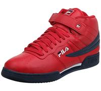 Fila Men's f-13v lea/syn Fashion Sneaker, Red Navy/White, 9 M US
