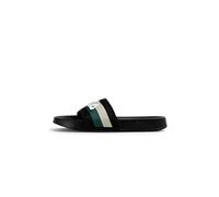 FILA Morro Bay Sandales pour homme avec sangle rayée, noir (Black-Posy Green), pointure 41