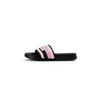 FILA Morro Bay Stripes Pantoufles pour femme, Black Prism Pink, 39 EU