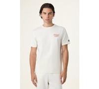 FILA Navigli Pasta Regular Graphic T-shirt Egret Taille: M | T-Shirts Outlet | Homme