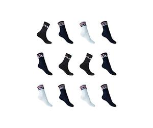 Fila Pack Suprise Chaussette Femme Sport - Lot de 12 - Chaussettes Choisis aléatoirement, Taille 35/38 - Noir