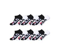 Fila Chaussettes Homme Confortables – Lot de 12, Socquettes Sport Durables Douces 39/42 Noir/Blanc
