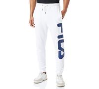 FILA Pantalon de Loisirs Unisexe Bronte, Blanc éclatant., L