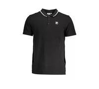 Fila - Polo noir en coton - Homme - Tops - Noir - Taille: S