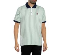 Fila Pour des hommes Polo classique à rayures vintage BB1, vert