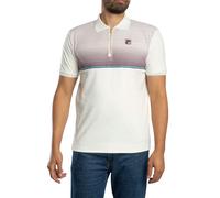 Fila Pour des hommes Polo en velours zippé Paco, blanc