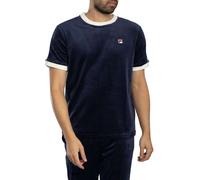 Fila Pour des hommes T-shirt en velours Basilio, Bleu